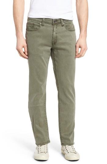 Men's Fidelity Denim Jimmy Lumina Slim Straight Leg Twill Pants - Green
