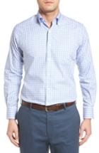 Men's Peter Millar Regular Fit Crisp Pane Sport Shirt - Purple