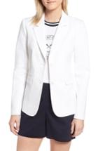 Women's 1901 Stretch Cotton Twill Blazer P - White