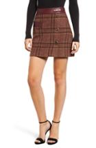 Women's Moon River Plaid Miniskirt