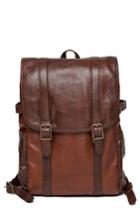 Men's Moore & Giles Crews Leather Backpack - Brown
