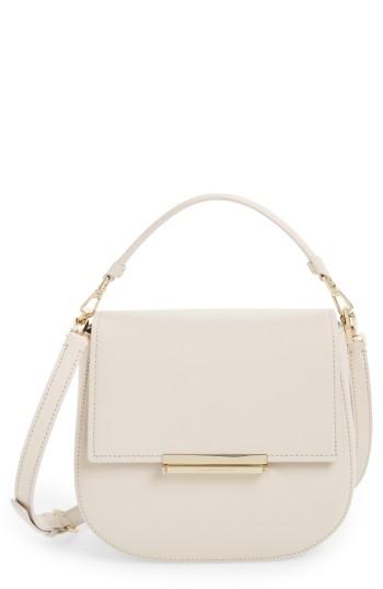 Kate Spade New York Make It Mine - Byrdie Leather Saddle Bag - Ivory