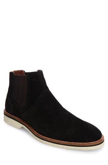 Men's Steve Madden Saine Suede Chelsea Boot M - Black