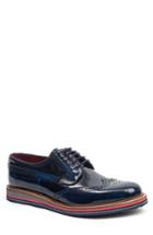 Men's Jared Lang Doc Sandwich Sole Wingtip Oxford Eu - Blue