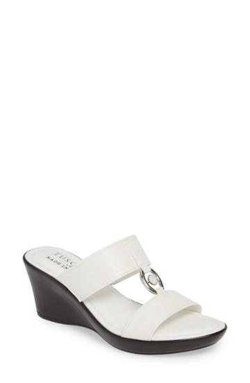 Women's Tuscany By Easy Street Calla Slide Sandal N - White