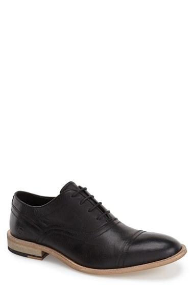 Men's Andrew Marc 'henry' Cap Toe Oxford .5 D - Black