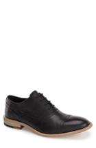 Men's Andrew Marc 'henry' Cap Toe Oxford .5 D - Black