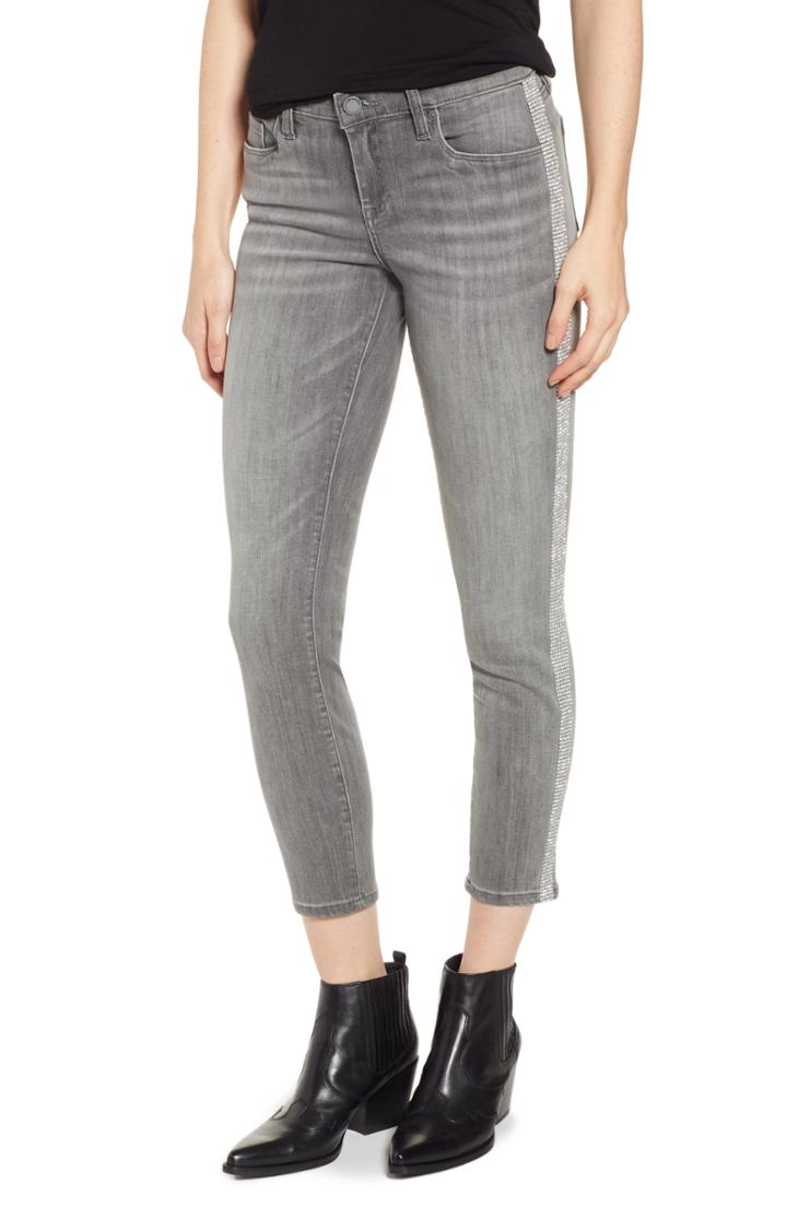 Women's Blanknyc Crystal Side Skinny Jeans - Blue
