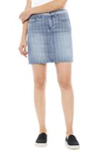 Women's Sam Edelman The Jenny Laser Stripe Denim Miniskirt - Blue