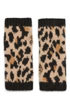 Women's Kate Spade New York Leopard Arm Warmers, Size - Brown