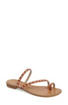 Women's Pelle Moda Bohem 2 Studded Sandal M - Brown