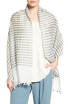 Women's Eileen Fisher Woven Stripe Wrap