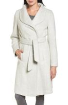 Women's Cole Haan Signature Wool Shawl Collar Wrap Coat - Grey