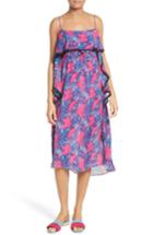 Women's Tanya Taylor Josefina Palm Print Silk Dress