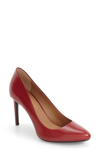 Women's Calvin Klein Salene Water Resistant Pump M - Red