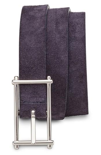 Men's Eleventy Reversible Suede Belt 0 Eu - Black/ Brown