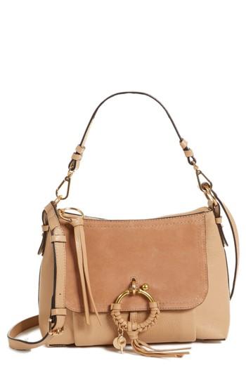 See By Chloe Small Joan Leather Shoulder Bag - Beige