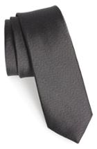 Men's The Tie Bar Solid Silk Tie, Size - Black