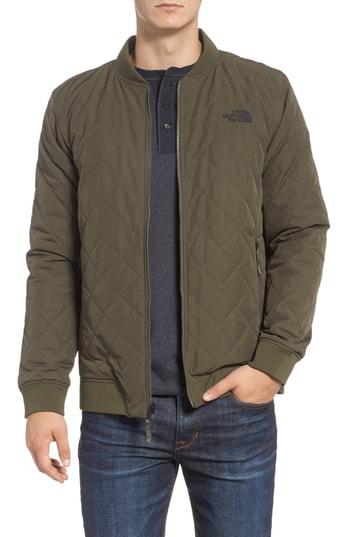 Men's The North Face Jester Reversible Bomber Jacket - Green