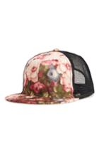 Women's Phase 3 Floral Print Trucker Hat - Pink