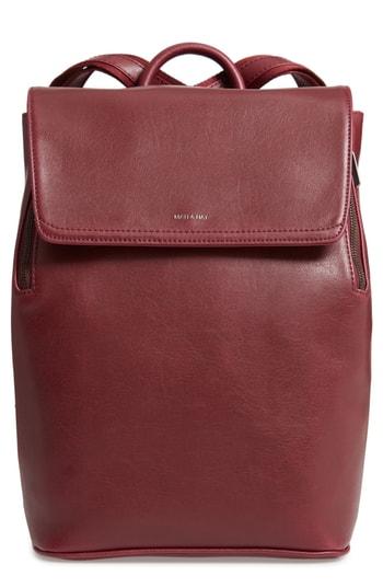 Matt & Nat 'fabi' Faux Leather Laptop Backpack - Red