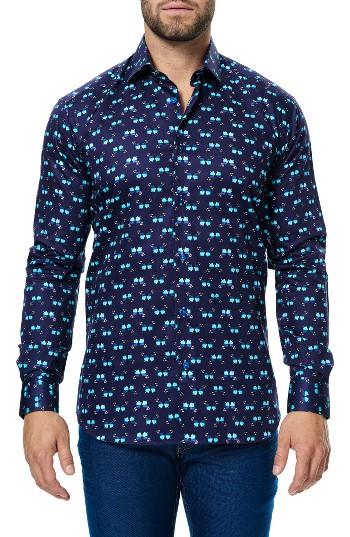 Men's Maceoo Luxor Butterfly Print Sport Shirt