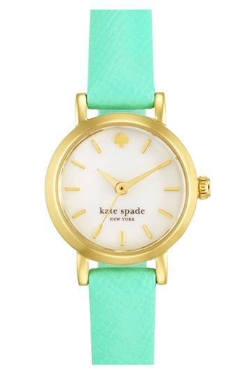 Kate Spade New York 'tiny Metro' Leather Strap Watch,