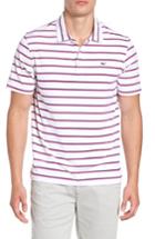 Men's Vineyard Vines Eshman Stripe Polo - White