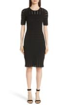 Women's St. John Collection Ottoman Illusion Sweater Dress - Black