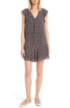 Women's Joie Almarie B Floral Silk Dress - Black