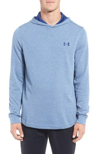 Men's Under Armour Waffle Knit Hoodie - Blue