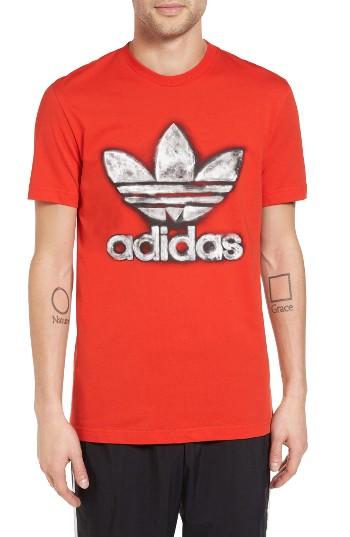 Men's Adidas Originals Trefoil Graphic T-shirt - Red