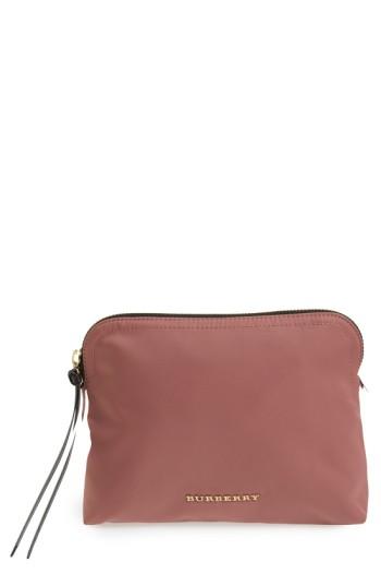 Burberry Large Nylon Pouch - Pink