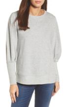 Women's Halogen Blouson Sleeve Sweatshirt, Size - Grey