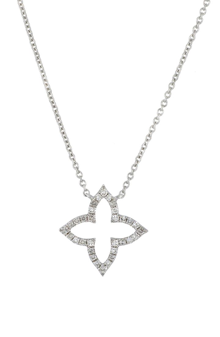 Women's Carriere Diamond Fleur De Lis Pendant Necklace (nordstrom Exclusive)