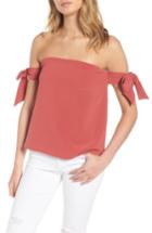 Women's Cooper & Ella Lova Bow Off The Shoulder Top - Red