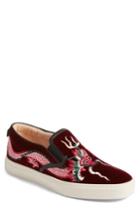 Men's Gucci Dublin Embroidered Dragon Skate Sneaker .5us / 7.5uk - Red