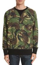 Men's Rag & Bone Camo Sweatshirt - Green
