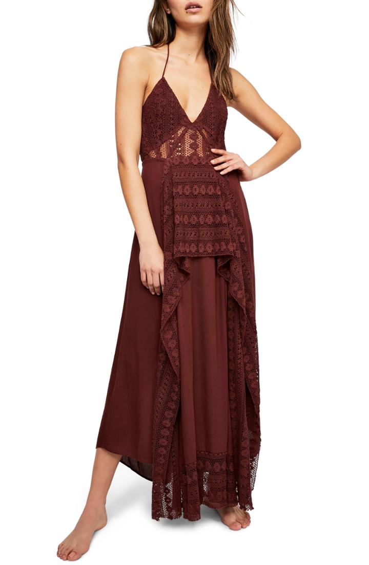 Women's Endless Summer By Free People Can't Wait To Swim Maxi Dress - Purple