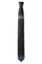 Men's Title Of Work Stripe Silk & Wool Tie, Size - Black