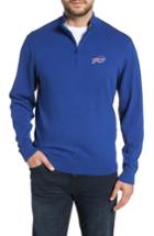 Men's Cutter & Buck Buffalo Bills - Lakemont Regular Fit Quarter Zip Sweater - Blue