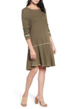 Women's Caslon Ruffle Hem Knit Dress - Green