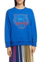 Women's Kenzo Bicolor Embroidered Tiger Sweatshirt - Blue