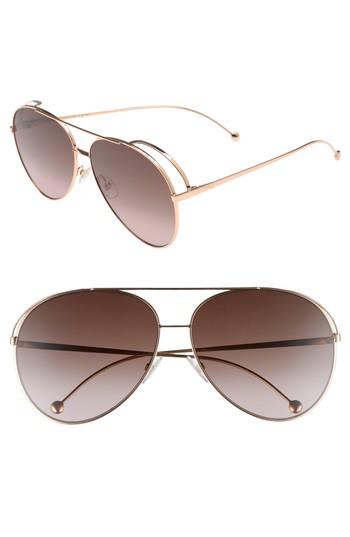 Women's Fendi 52mm Aviator Sunglasses -