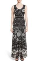 Women's Fuzzi Print Tulle Maxi Dress