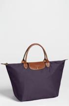 Longchamp 'medium Le Pliage' Nylon Tote - Purple
