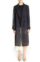 Women's Toga Transparent Trench Coat Us / 40 Fr - Blue