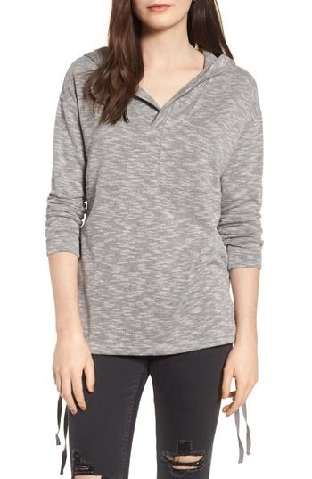 Women's Roxy Sunset Surfside Side Tie Hoodie - Grey