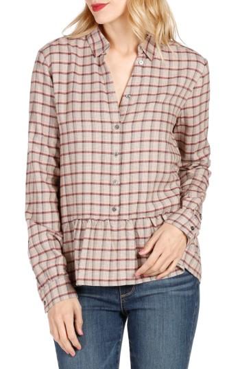 Women's Paige Merrigan Plaid Peplum Top - Pink