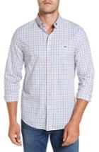 Men's Vineyard Vines Hamlets Port Plaid Tucker Slim Fit Sport Shirt - Pink